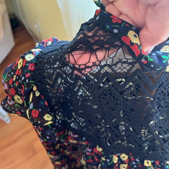 Modcloth x Anna Sui Ruffled Mockneck Dress - Picture 5 of 6